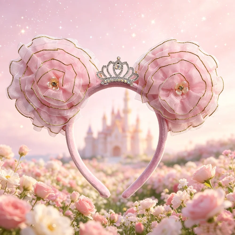 Cute Minnie Hairband with Lace - Travel Accessories Girls 评论和价格
