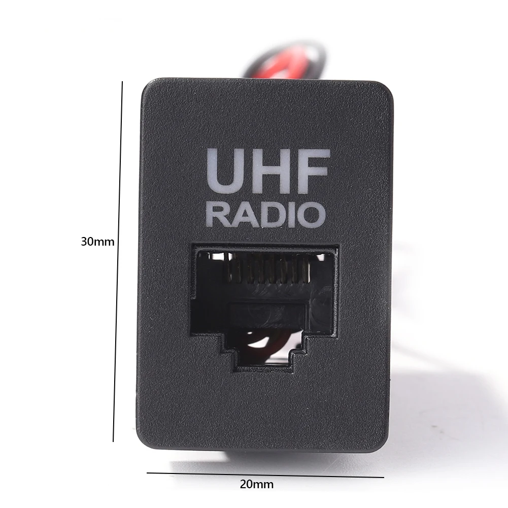 

Пустой разъем RJ45 для микрофона, адаптер UHF-радио, панельный разъем RJ45, пустой автомобильный UHF-разъем для приборной панели автомобиля