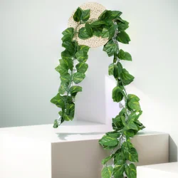 230cm Leaf Vine Artificial Hanging Plants Liana Silk Fake Ivy Leaves Party Vines for Home Garland Wall Green Decoration