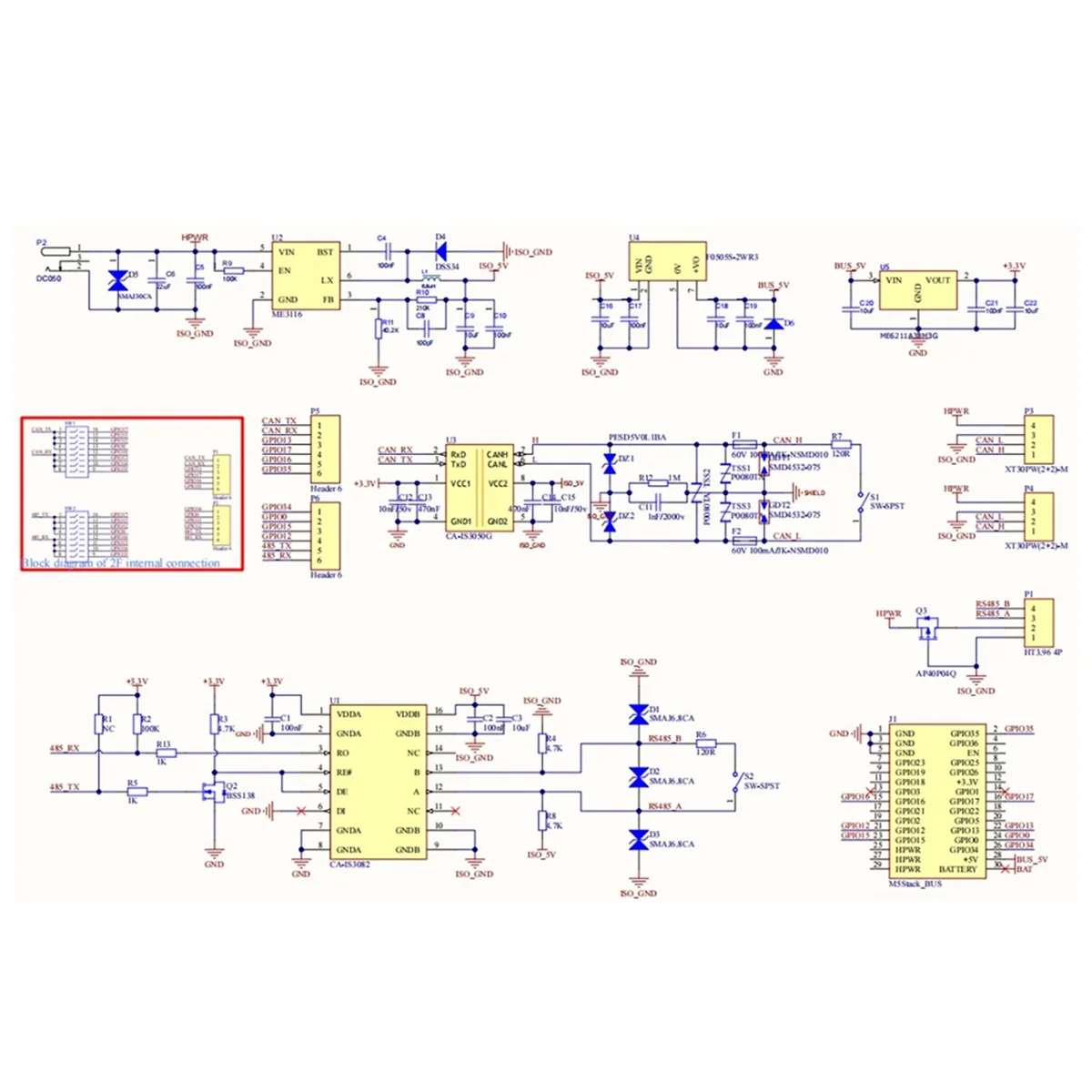 For PwrCAN Module13.2 Multi-Function Communication Module Dual CAN and One RS485