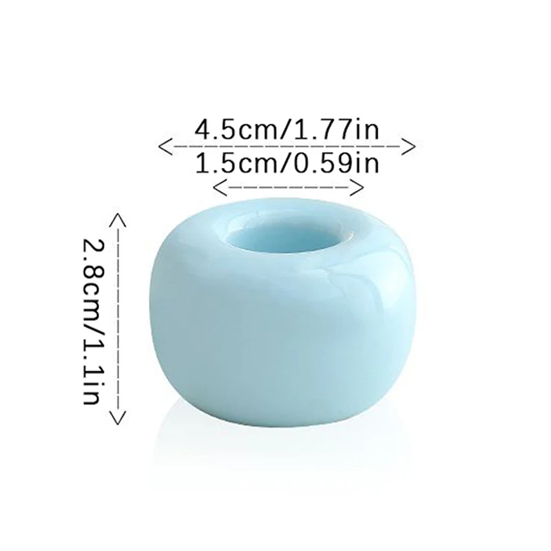 Ceramic Toothbrush Holder Home Multifunctional Mini Donuts Toothbrush Base Frame Storage Rack Bathroom Shower Tooth Brush Stand