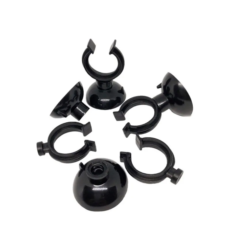 Black  Aquarium Suction Cup Air Tube Holder Sucker for Fish Tank Pump Oxygen Air Tube Fixing Clip  Aquarium Accessories 5pcs