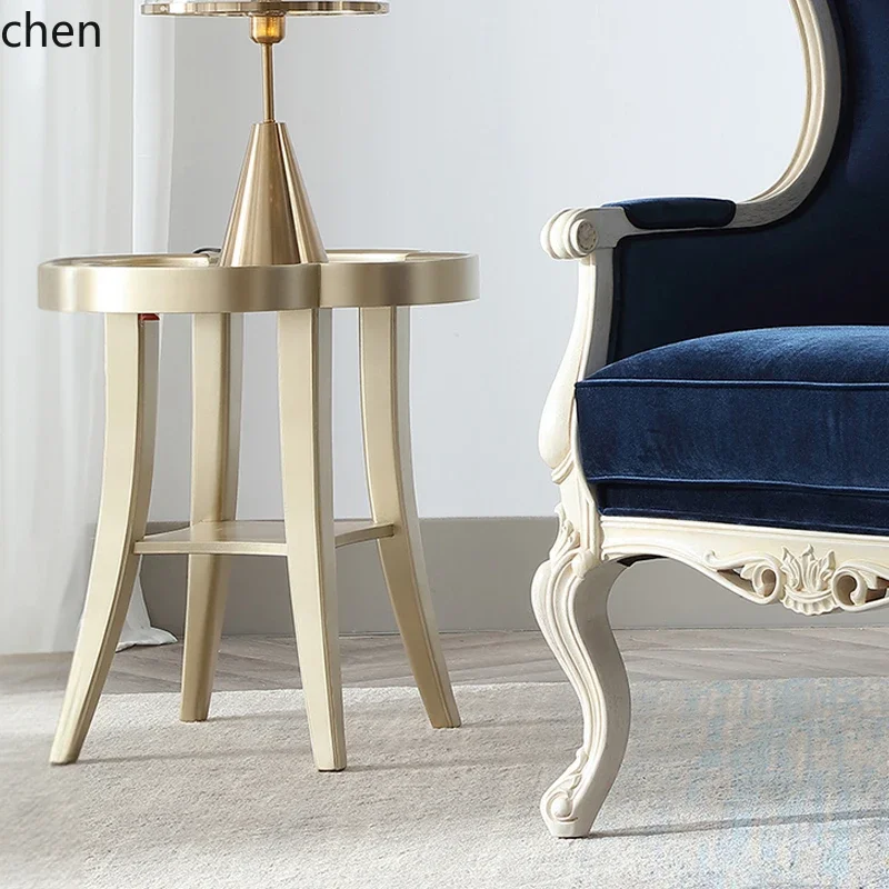 CZ-1   living room lig luxury small apartment coffee table American classical lig luxury sofa side few phones small table