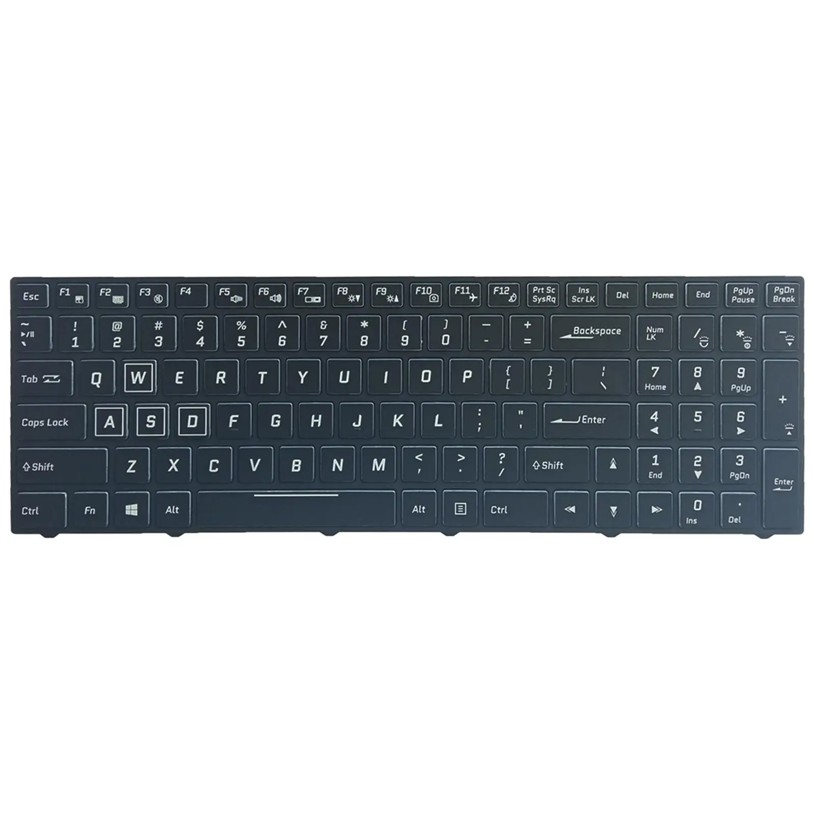 

Laptop Keyboard, RGB Backlit English US Layout for Clevo N850 N857Hj Cvm15F23Usj430D Black Cvm15F2300J430M