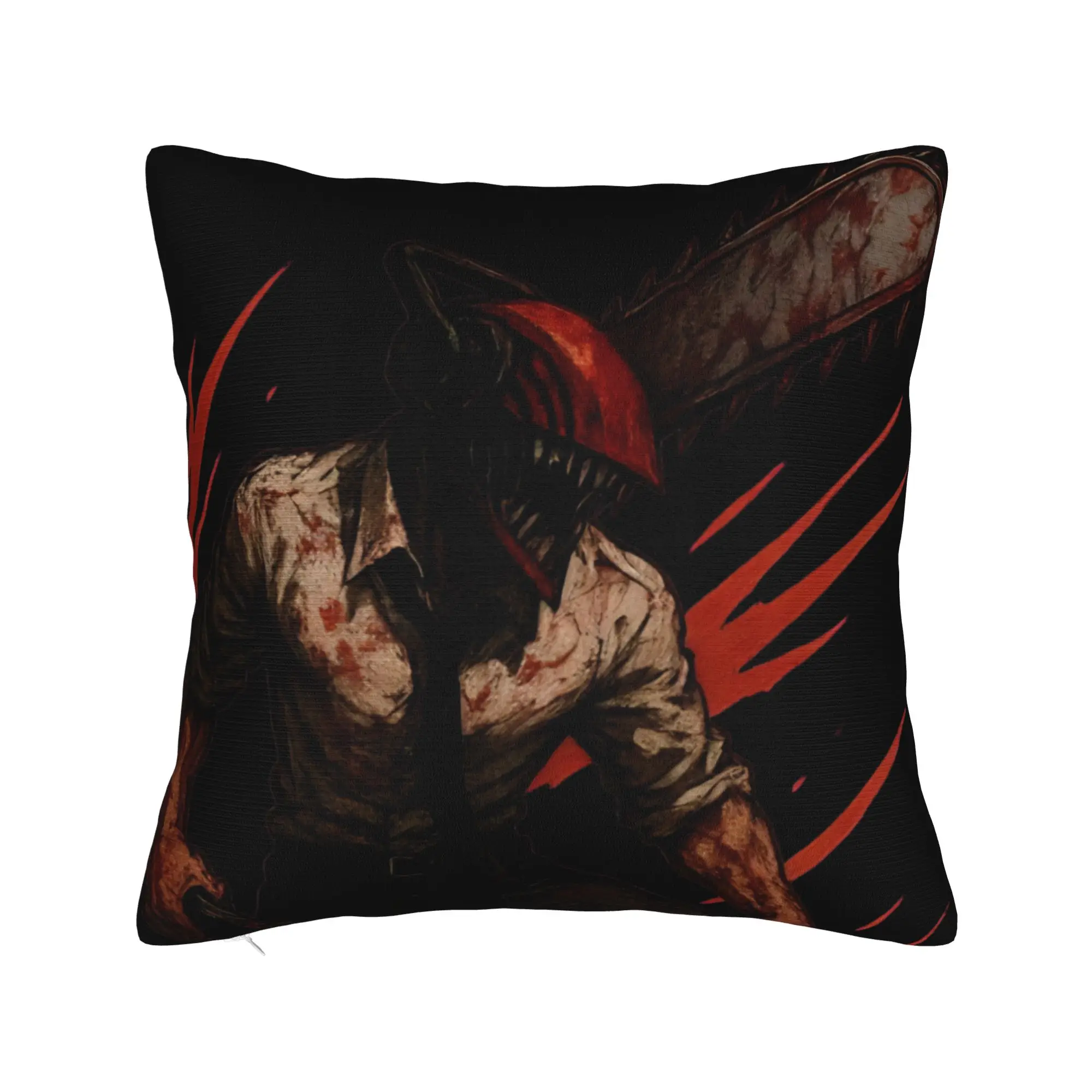 Denji Chainsaws Man Pillowcases  Kawaii Pillow Case For Sofa Couch Bed Living Room Comfy Pillow Cover