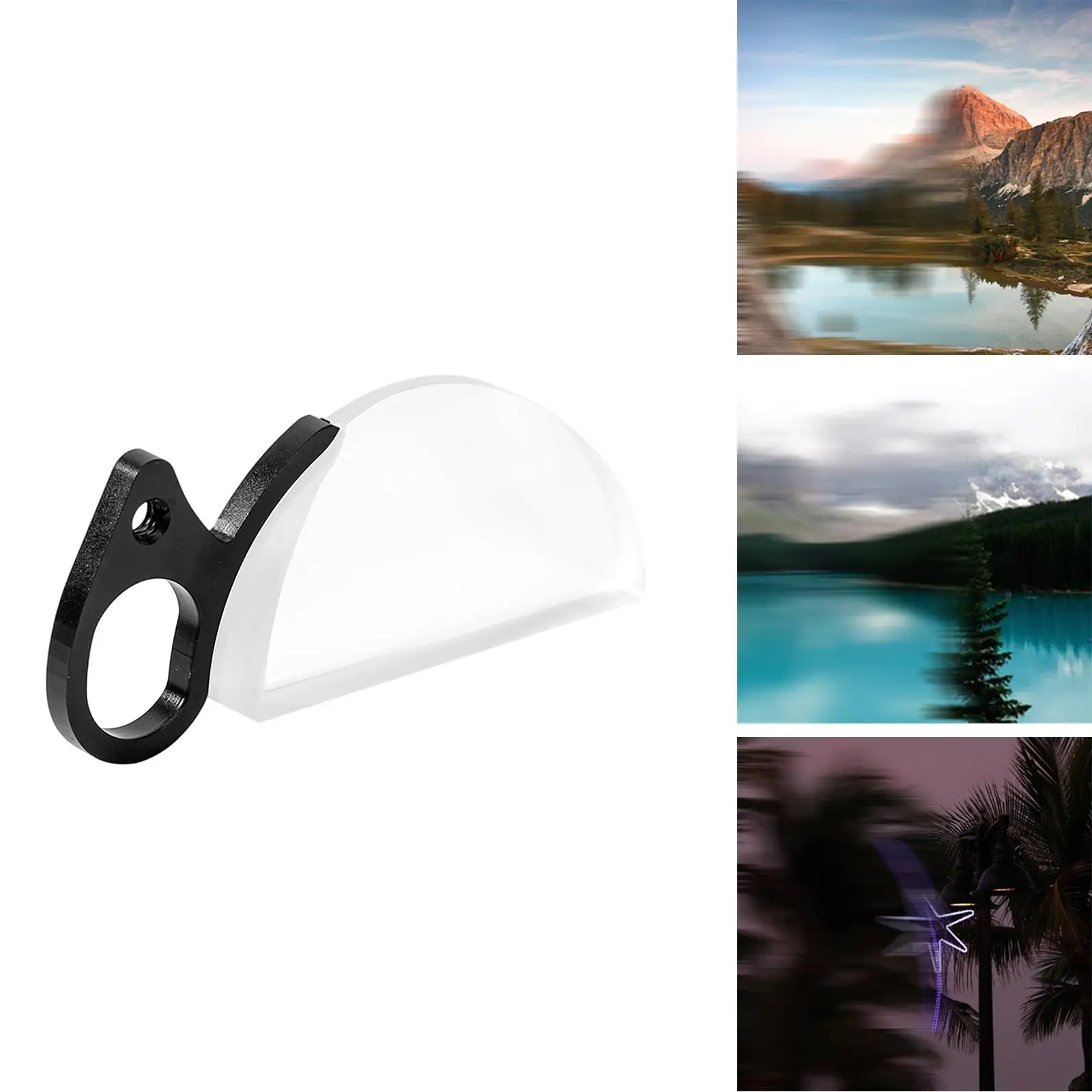 Handheld Prism Filter for Camera Lens Split Diopter Effect 79mm Optical Glass Video Photography Tool