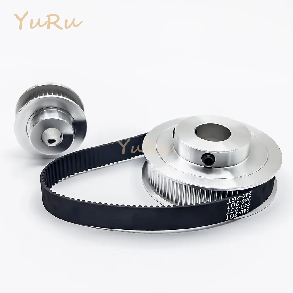 2GT 2M 40T 80Teeth GT2 Timing Pulley Belt Set Bore 5~14mm Belt Width 10mm 40T 80T Tensioning Wheel Synchronous Pulley Belt Kit