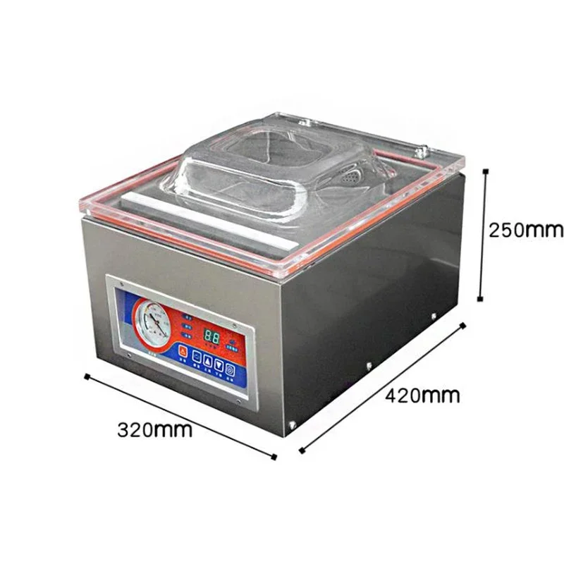 Automatic Vacuum Machine Digital Vacuum Packing Sealing Machine Sealer Vac Packer Food Sealer Food Industrial Packaging