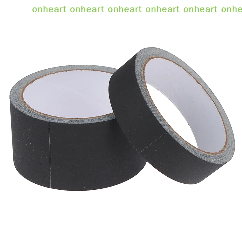 [C]Black Gaffer Tape No Residue Non-Reflective Easy Tear Book Repair Tape Matte