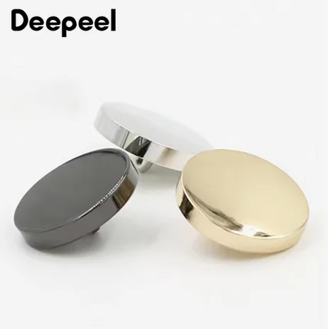 

40Sets 10-25mm Round Flat Metal Buttons Jacket Pants Snap Hook Studs Decor Button Garment Bag Fastener Leather Crafts Supplies