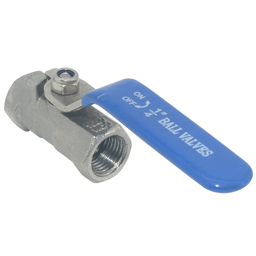 

1/4 дюйма 3/8 дюйма 3/4 дюйма 1 дюйма 1-1/4 дюйма 1-1/2 дюйма 2 дюйма BSPT трубный шаровой кран из нержавеющей стали SS304 с внутренней резьбой санитарный шаровой кран ВКЛ-ВЫКЛ прямой