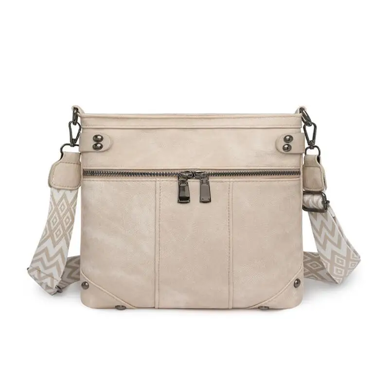 

A Vintage Double Backpack, Casual Universal Backpack, Handbag, Crossbody Bag, Large Capacity, Multiple Pockets, Shoulder Bag