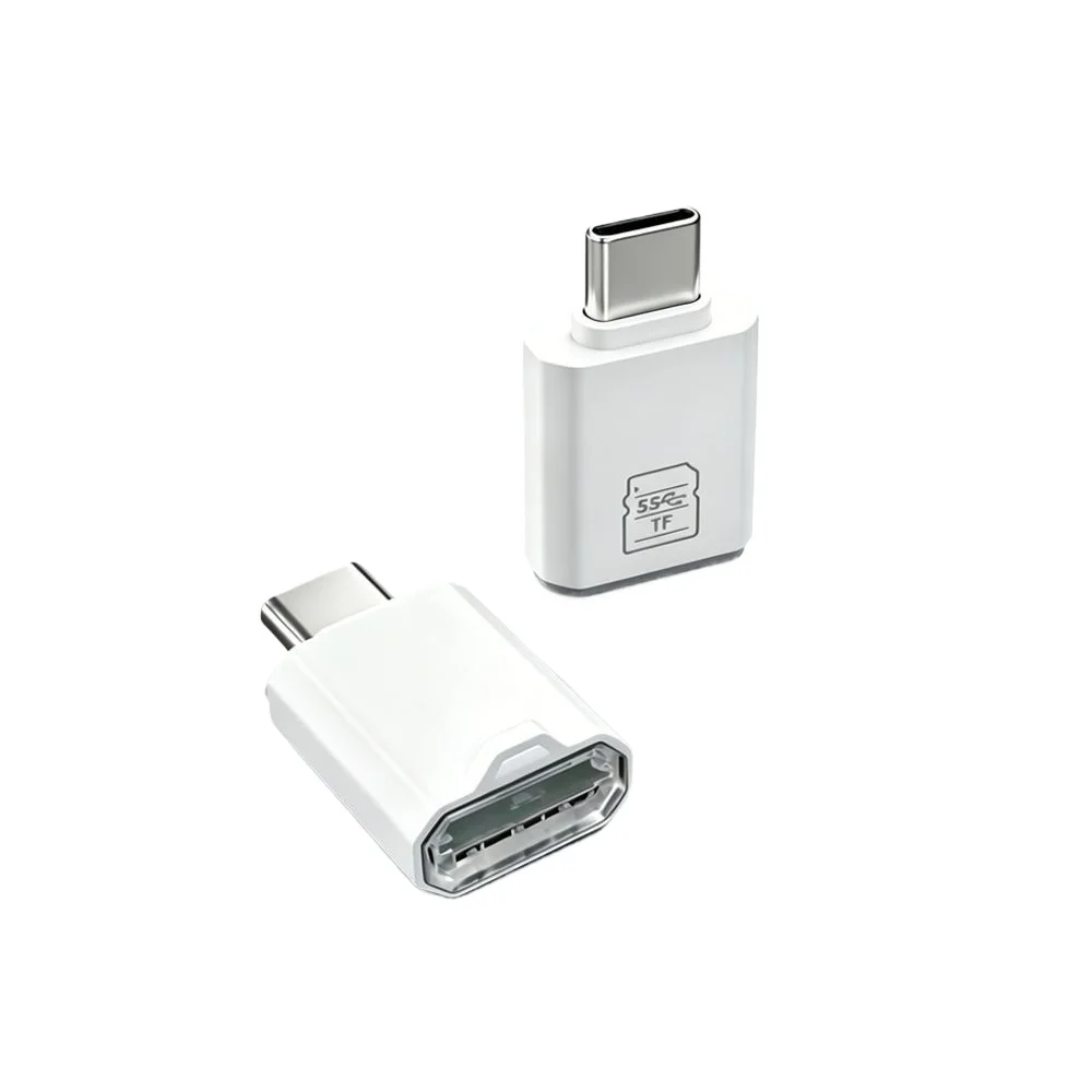 Mini Type‑C OTG Card Reader TF SD Memory Card Adapter Portable For Smartphone Camera Data Transmission