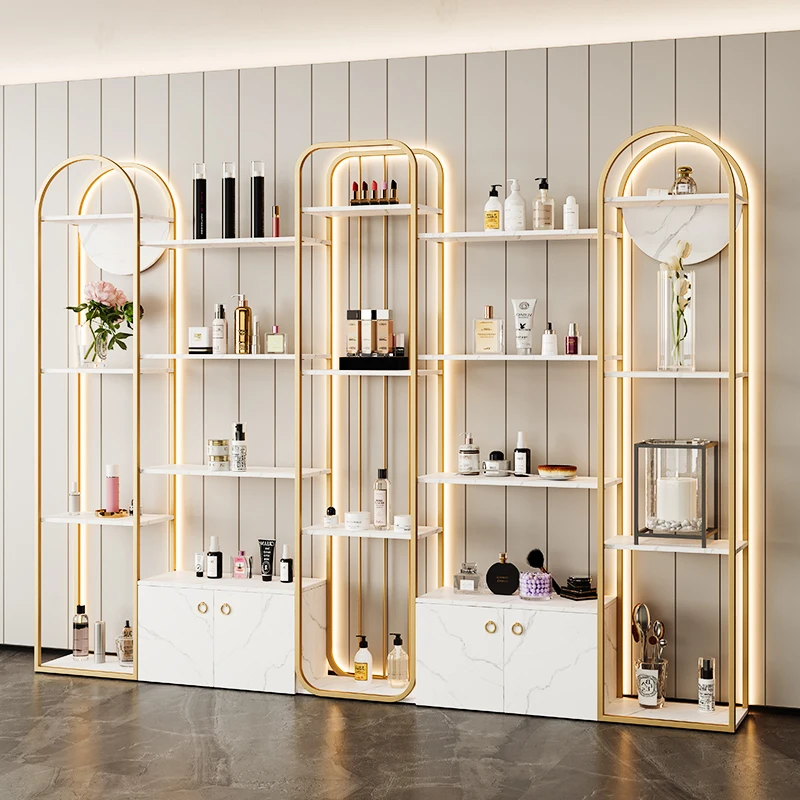 Cosmetics display cabinets, light containers, bags, product display cabinets, beauty salon shelves, display shelves, cabinets