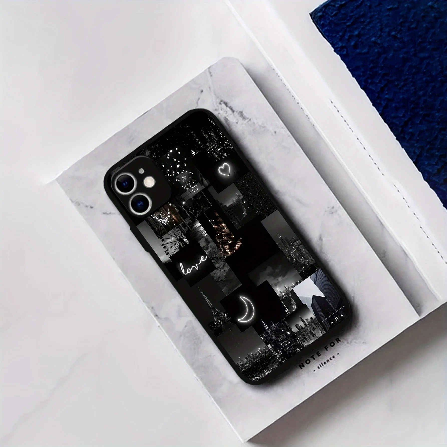 يقدم حافظة سوداء بلوري حماية كاملة ضد القطرات، متوافقة مع iPhone 17 16 15 14 13 12 11Pro Max Plus #3