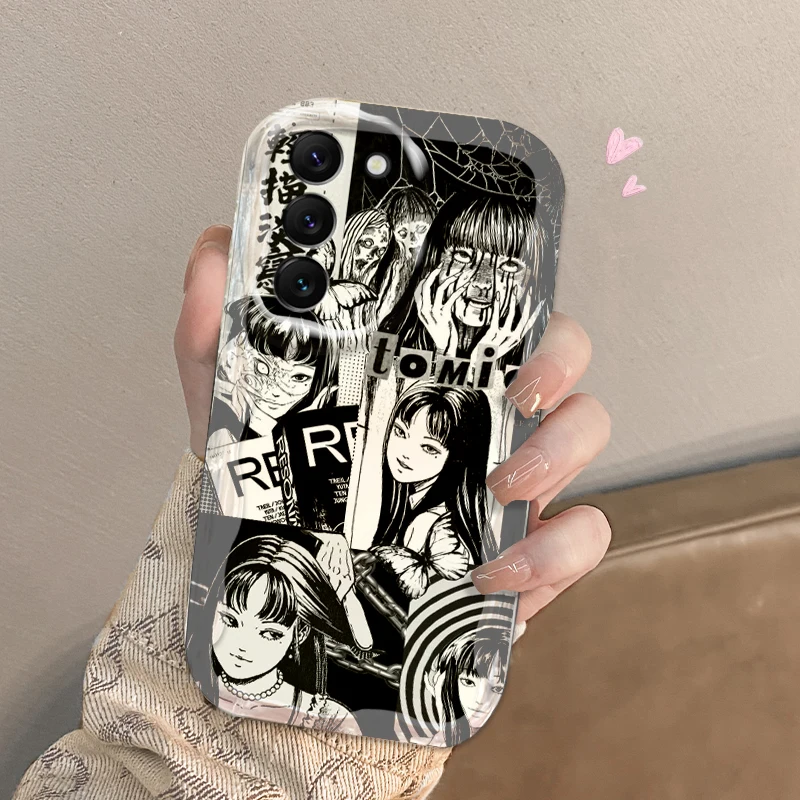 Tomie Kawakami Anime For Samsung S24 S23 S21 S20 Ultra Plus FE A73 A72 A71 A51 A05S A05 5G Wave Oil Cover Phone Case