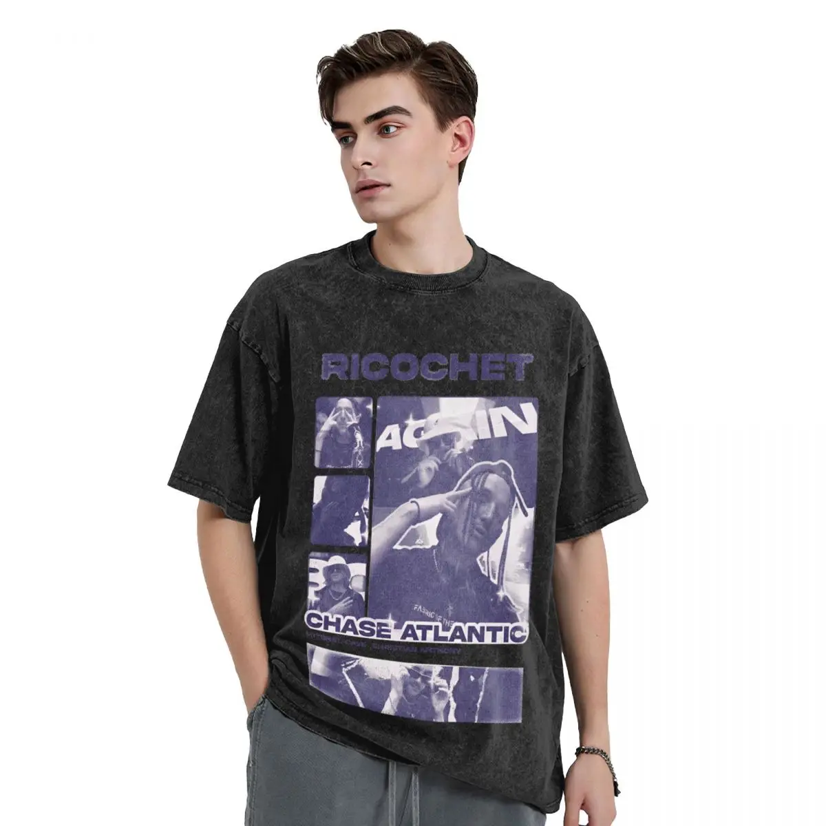 Chase Atlantic T Shirt ricochet Hip Hop T-Shirts Short Sleeves Vintage Tshirt Summer Casual O Neck Oversized Clothes