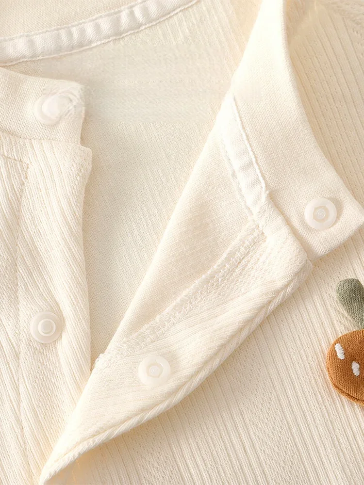 رومبير أطفال ربيعي جديد من القطن صديق للبشرة لعام 2026 مع بذلة لطيفة ومريحة لحديثي الولادة بأكمام طويلة ملابس للاستلقاء لحديثي الولادة