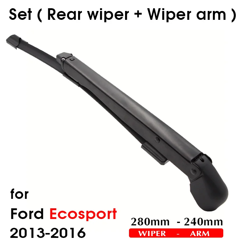 KOSOO Auto Rear Car Wiper Blade For Ford Ecosport,280mm 2013-2016 Rear Windshield Wiper Blades Arm,Car Styling Accessories