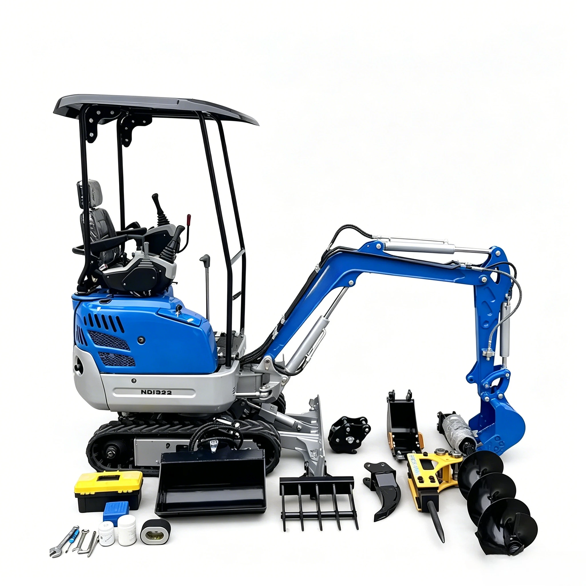 

YG Free Shipping New EPA/CE Engine 1 Ton 2 Ton Digger Crawler Hydraulic Minibagger 1.5 Ton Mini Excavator for Sale Customized