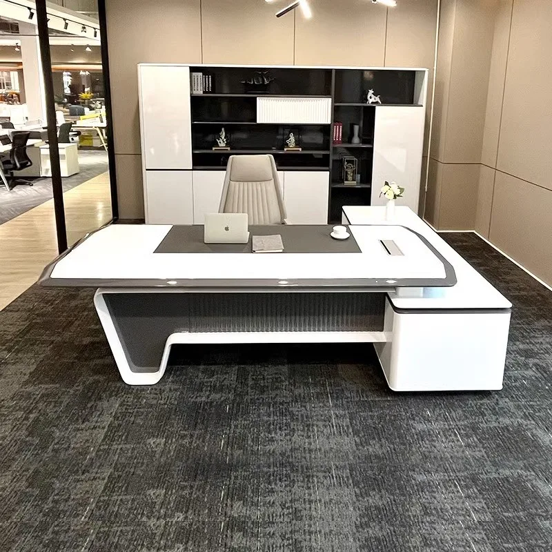 

Large Gaming Computer Table Office Wide Luxury Desk Coffee Computer Table Study Wooden Home Escritorio Oficina Furniture