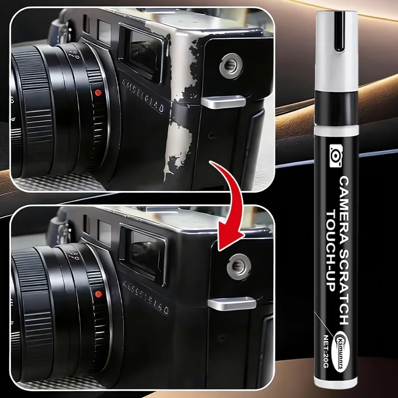 Professional Metallic Black Repair Pen Quick Dry Scratch Remover for Camera Door Handle Faucet
