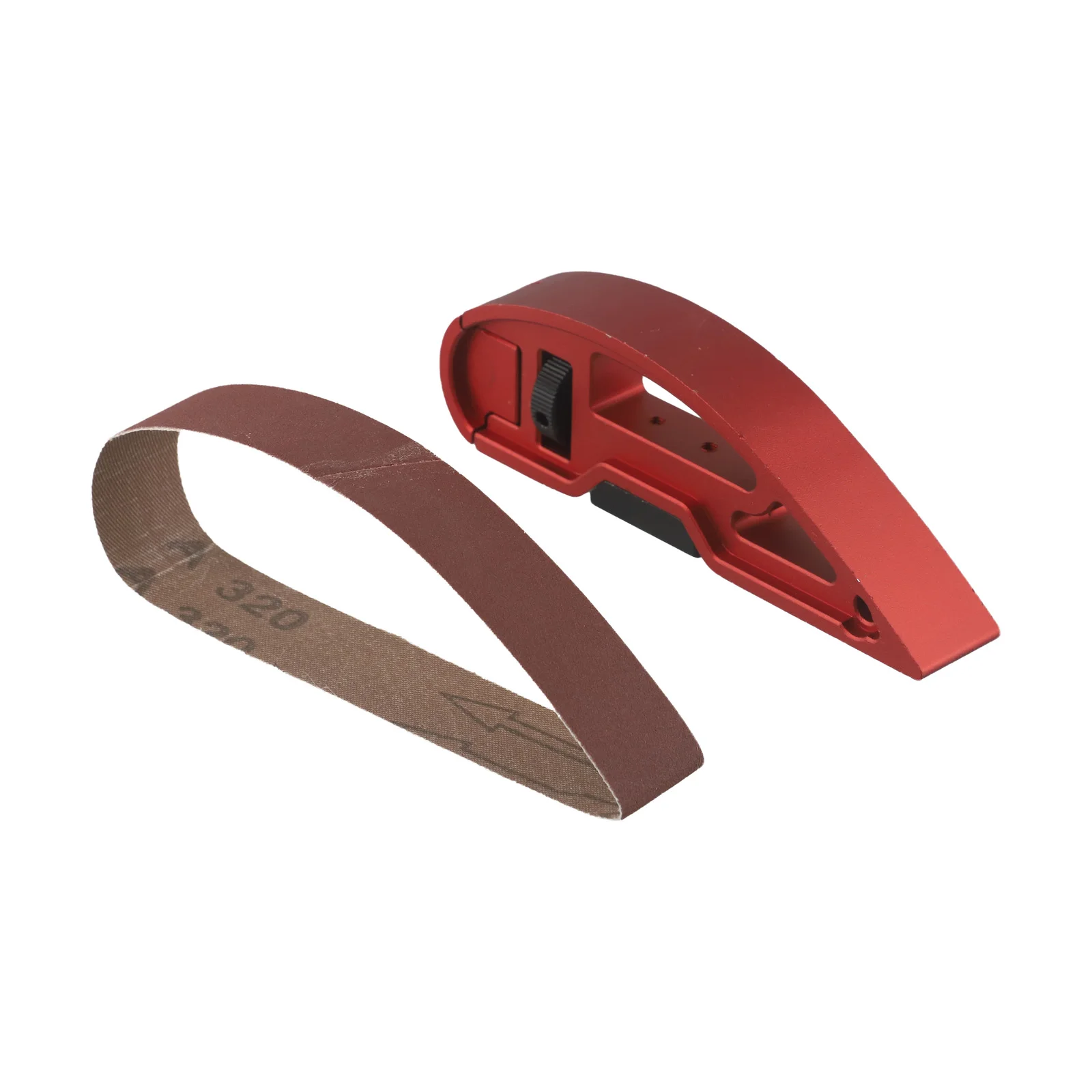 

For Metalworking Adjustable Sandpaper Holder Hand-made Sandpaper Holder Adjustable Tension Wheel Aluminum Alloy Material