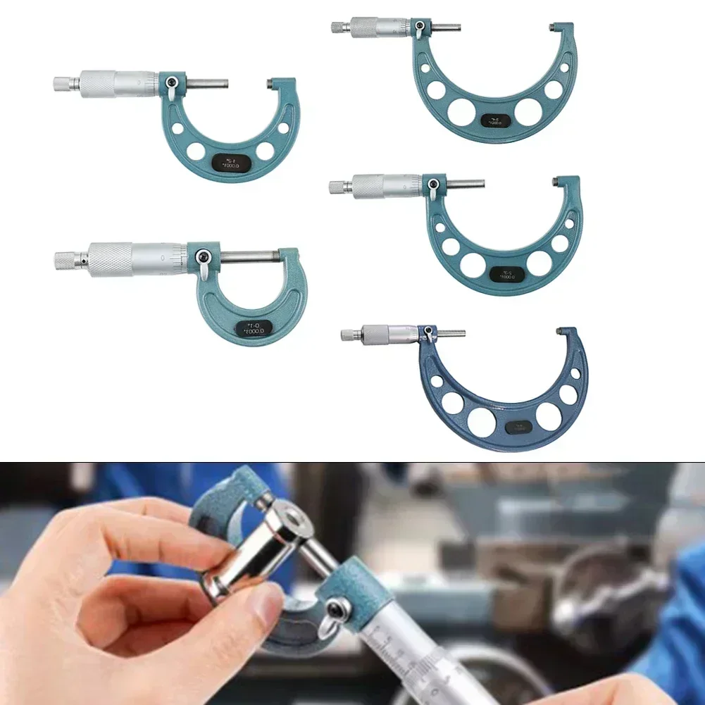 Micrometer Outside Diameter Measurement Tool 0-1in 1-2in 2-3in 3-4in 4-5in Outside Spiral Micrometer Mechane Gauges Measureing