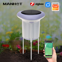 Tuya Zigbee Smart Solar Soil Sensor Tester Planting Moisture Temperature and Humidity Meter IP66 Grade APP Real Monitor Detector