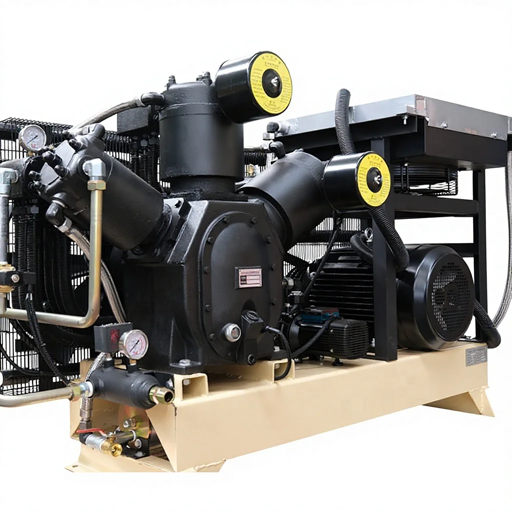 and High Pressure 30bar 40bar Piston Air Compressor for Bottle Blowing and Laser Cutting