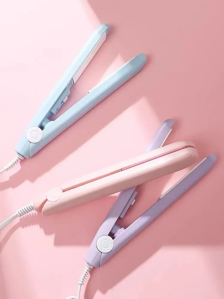 มินิแบบพกพาขนาดเล็ก Splint ผมตรงผมหยิก Dual-use Air Bangs ความร้อนอย่างรวดเร็วอุณหภูมิคงที่การเดินทางเพื่อธุรกิจ