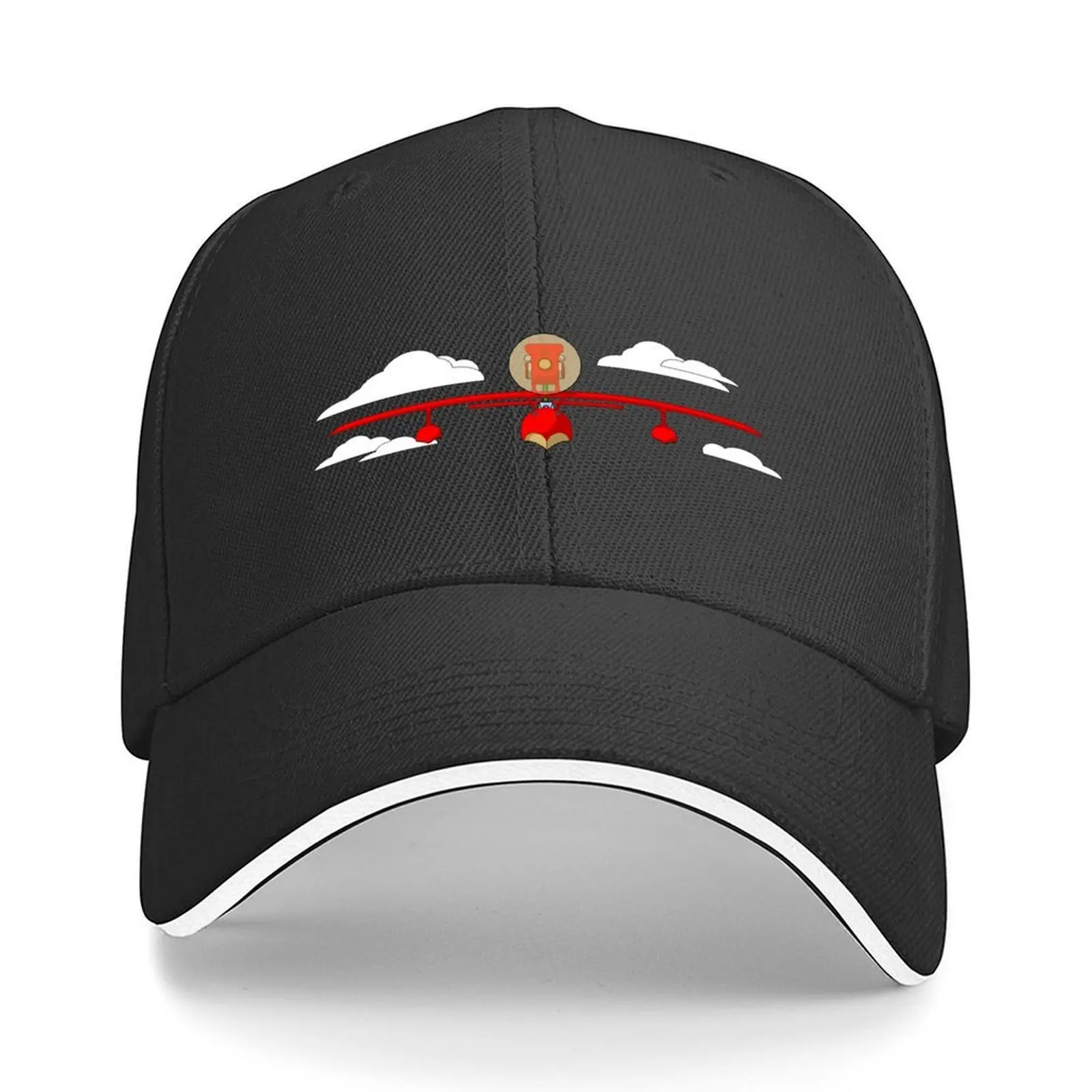 

Crimson Pig Red Plane Baseball Cap Sunscreen Funny hats Snapback Cap Golf Wear Mens Hats Women's