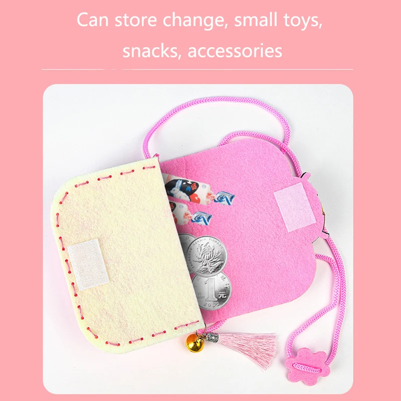 Kids Handmade Art Craft Kits DIY Toys Non-woven Weaving Crossbody Bag Cartoon Animals Montessori Parent-Child Interaction Gifts