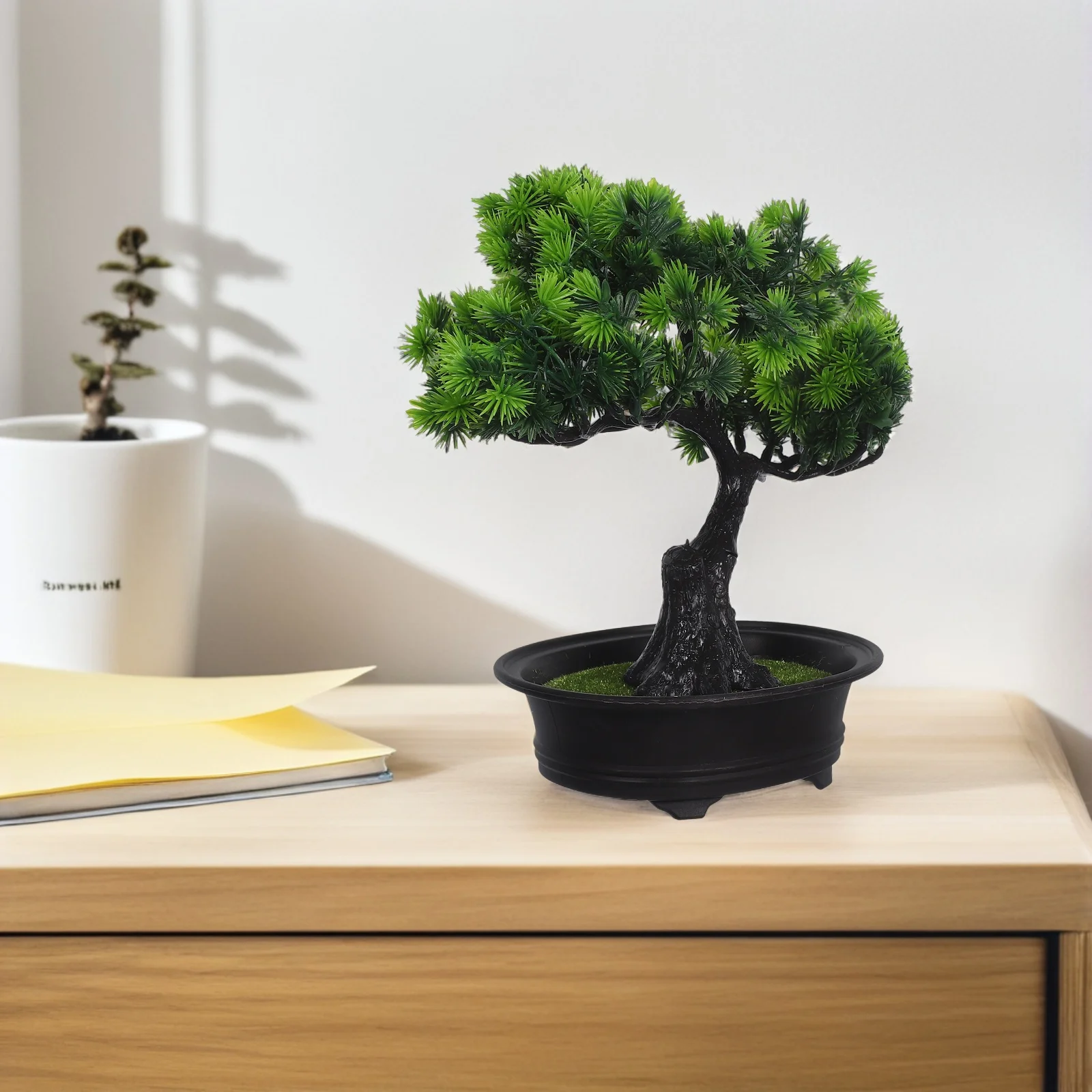 

Compact Artificial Bonsai Tree High Realism Japanese Style No Maintenance Needed Ideal for Home Office Display Zen Garden