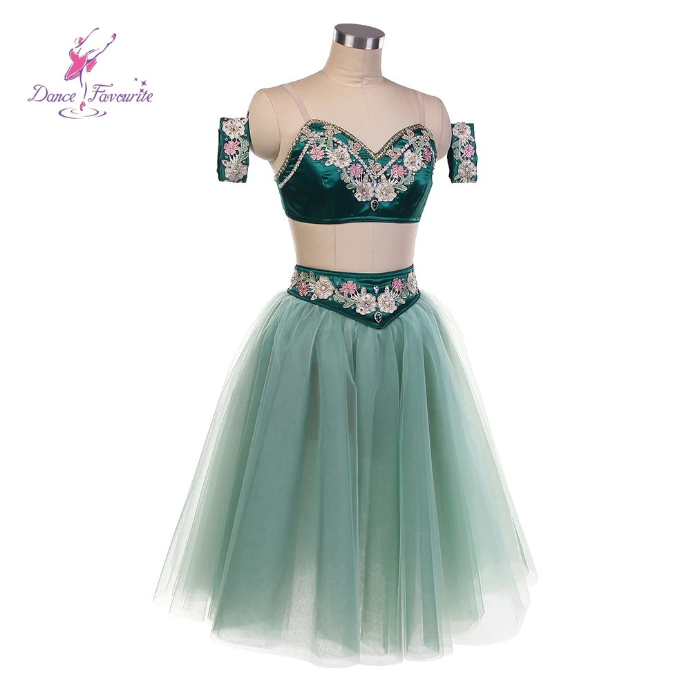 B26624 Green Professional Ballet Tutu Dance Costume Dance Tutu