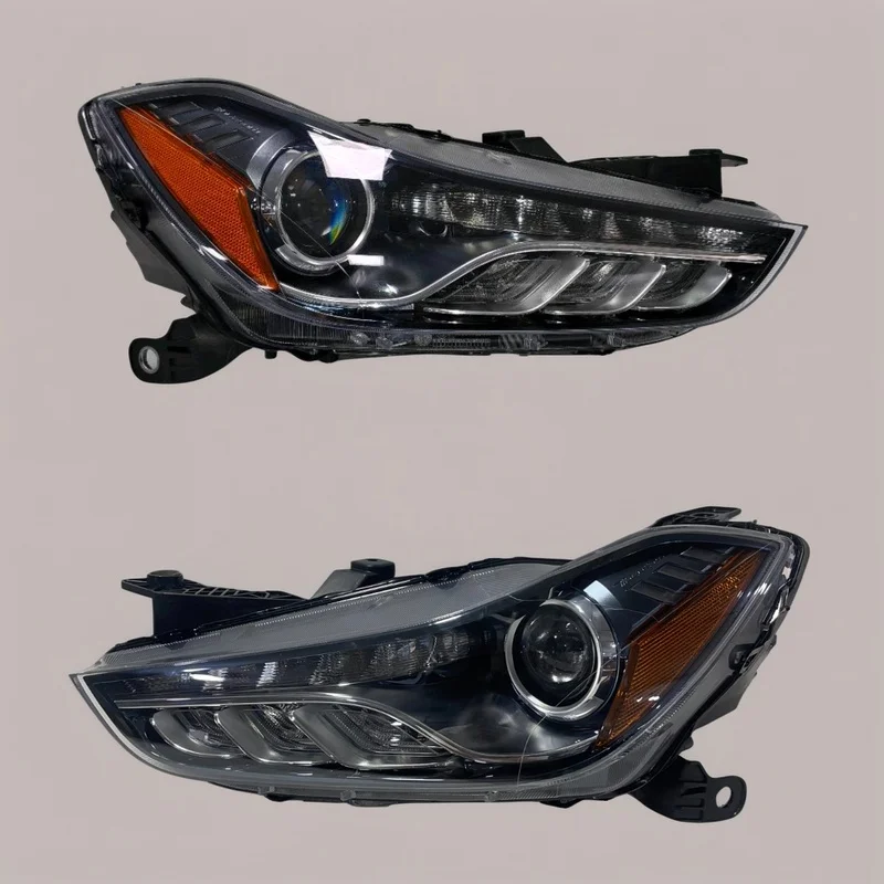 For Maserati Ghibli 14-19 Xenon Headlight Left 670005473 Right 670005474 US Dual Module Ver (Sold Separately)