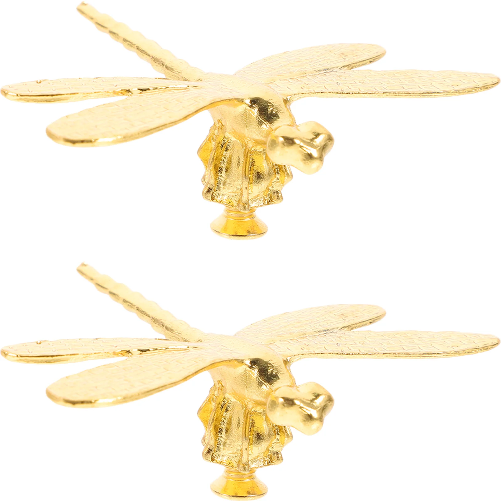 

2Pcs Decorative Dragonfly Brass Cabinet Knobs Door Pulls for Dresser Wardrobe Closet Furniture Dresser Drawer Knobs