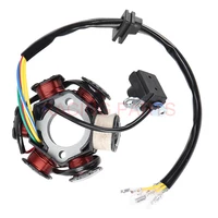 Estator magnético de encendido de media onda para motocicleta, 6 polos, 5 cables, para Gy6, 50cc, 70cc, 90cc, 110cc, 125cc, ATV, Quad Pocket Bike
