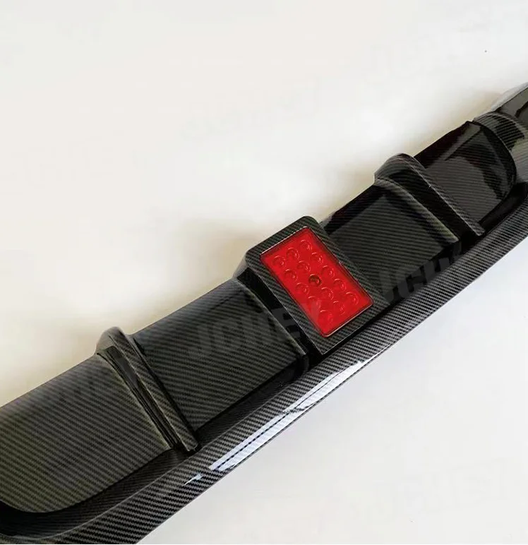 

Диффузор заднего бампера автомобиля из АБС-пластика со светодиодной подсветкой для BMW 3 серии E90 M Sport Sedan 4-дверный 2005-2012, задний спойлер для губ, Стайлинг автомобиля