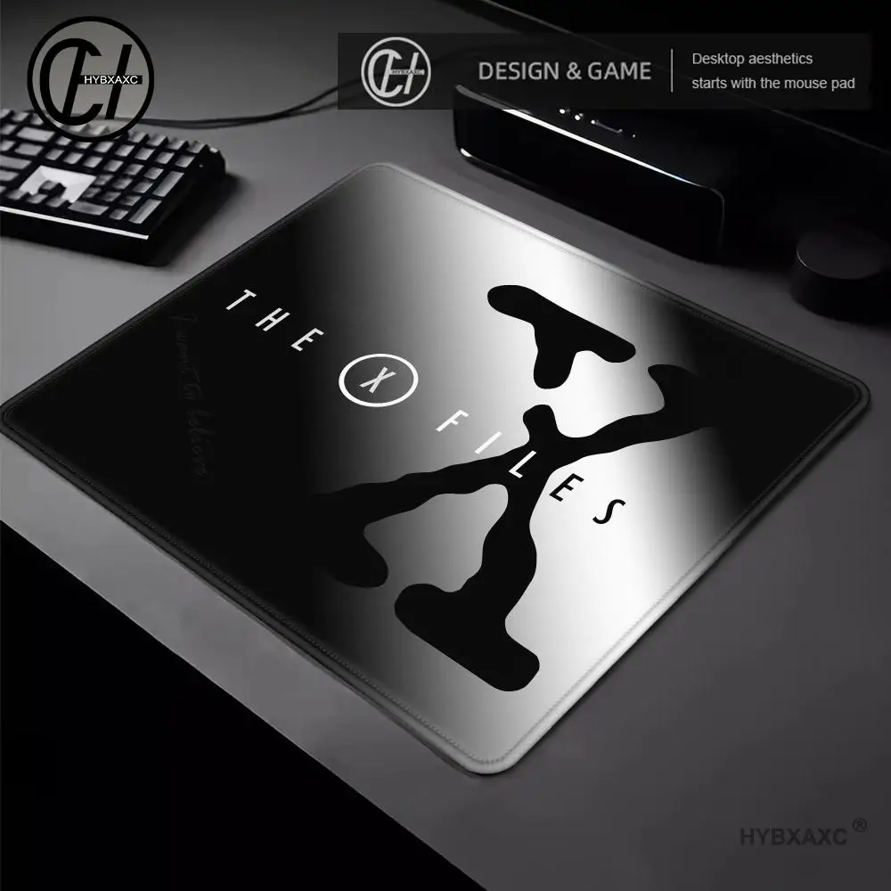 HYBXAXC Mouse Pad Multiple sizes Large Square Computer Office Game Table Mat The X Files Believe Truth Rubber Anti-slip Mousepad