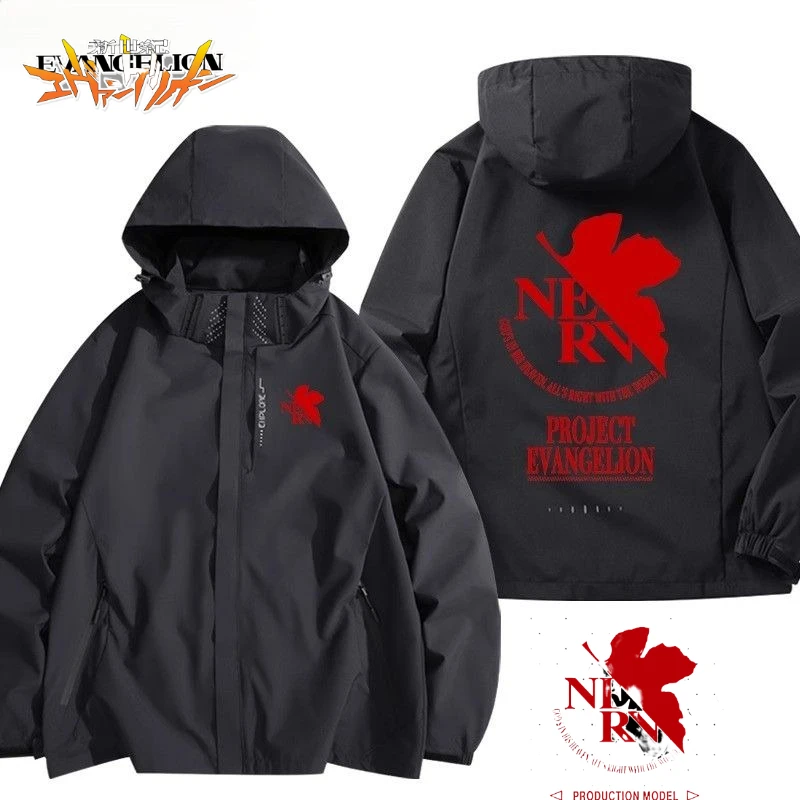 

EVA NEON GENESIS EVANGELION аниме мультфильм плащ креативный унисекс осенне-зимняя уличная куртка на молнии верхняя одежда подарок