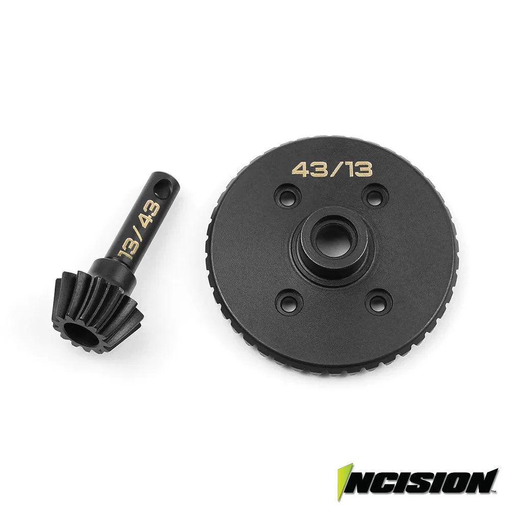 VANQUISH INCISION AR60 43T 13T UNDERDRIVE GEAR SET BLACK FOR AXIAL SCX10 WRAITH AX10 RR10 BOMBER SMT10 #IRC00284