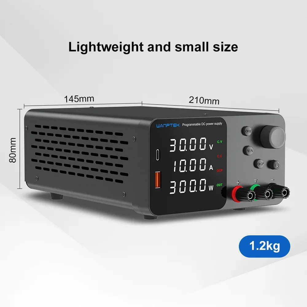 Imagem -04 - Wanptek Fonte de Alimentação dc Ajustável Interruptor Regulador de Tensão Banco de Laboratório Estabilizado 30v 60v 5a 120v