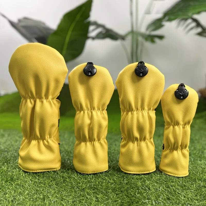 Multiple Customized Orange Design Golf Club Head Covers, Dustproof and Durable, Golf Accessories, Providing the Best Protection image 2