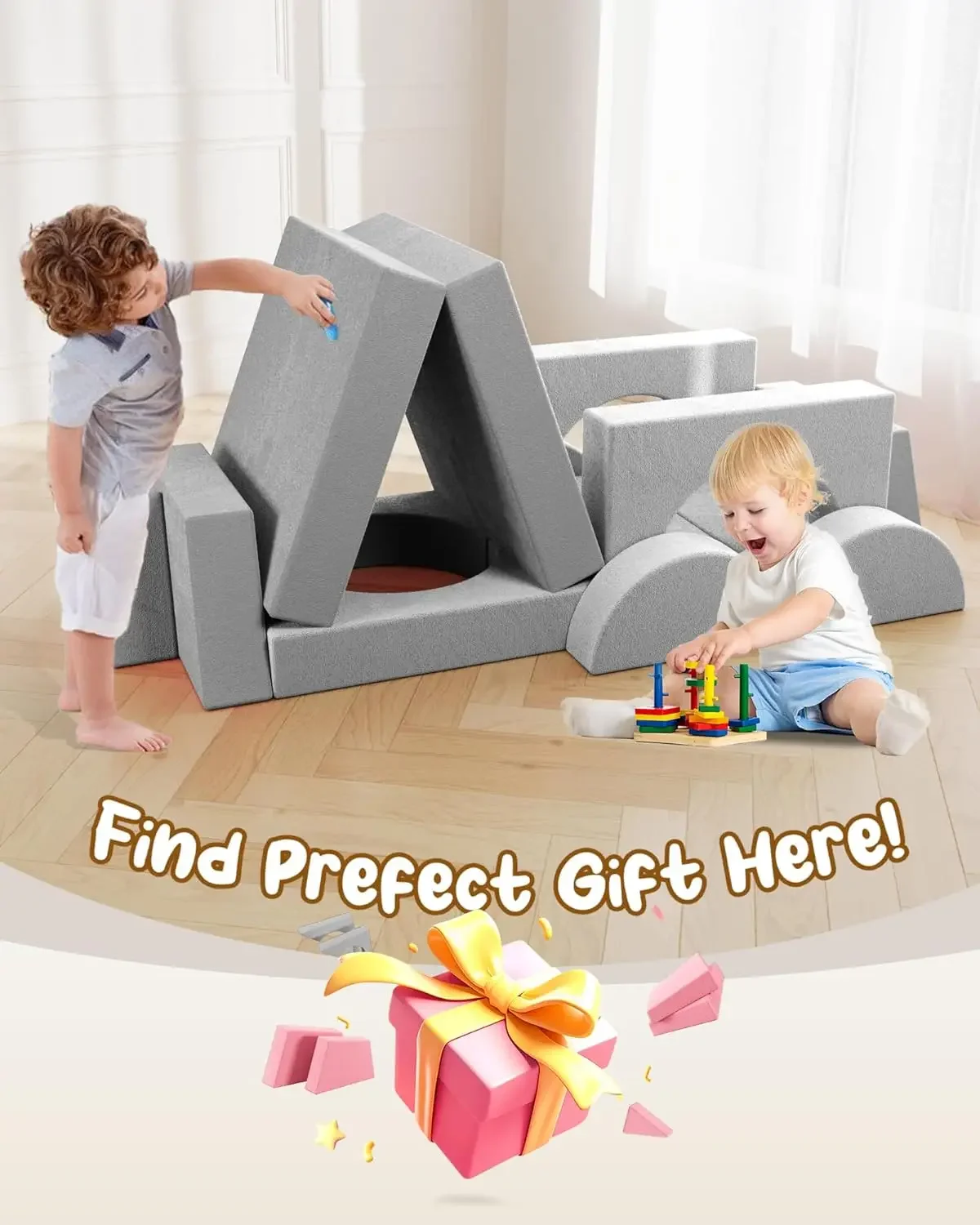 15 pezzi grande divano da gioco modulare, divano per bambini, divano per sala giochi e camera da letto, divano da gioco per bambini sala giochi Fu