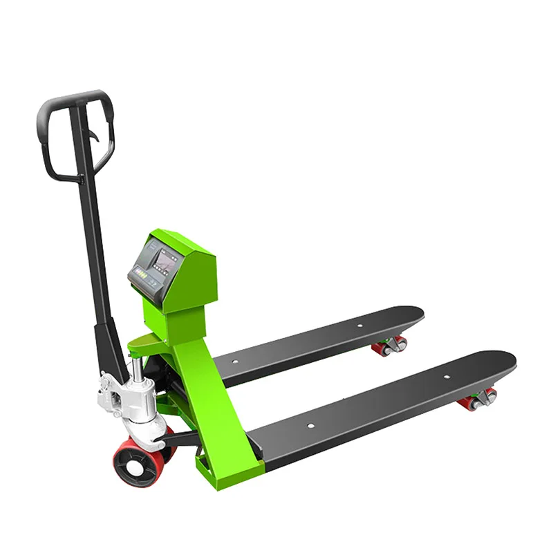 2000kg Manual Hydraulic Hand Pallet Truck With Electronic Weighing Scale