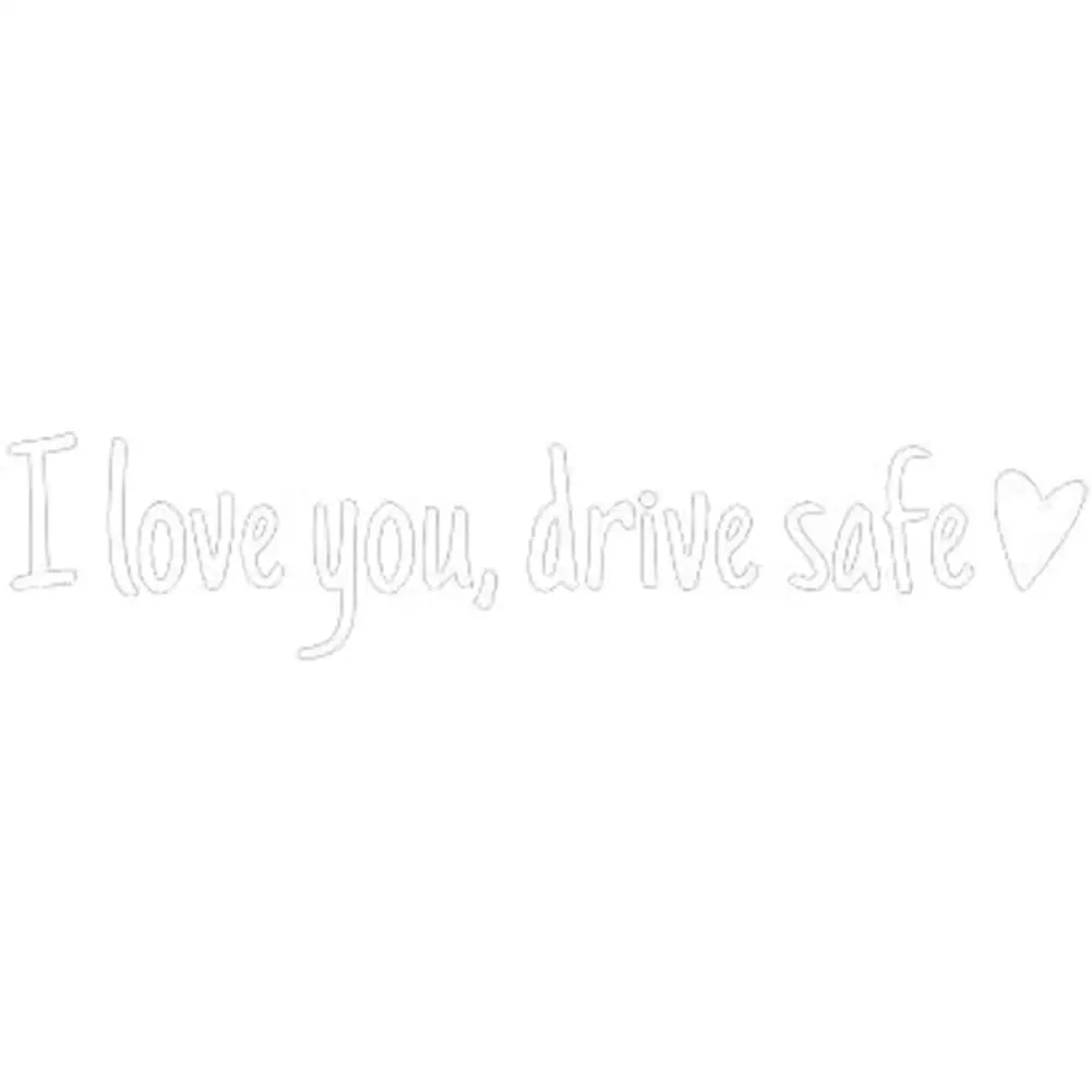 I Love You Drive-pegatina de espejo segura, decoración Interior automática, regalo para amigo, familia, novia, J9A7