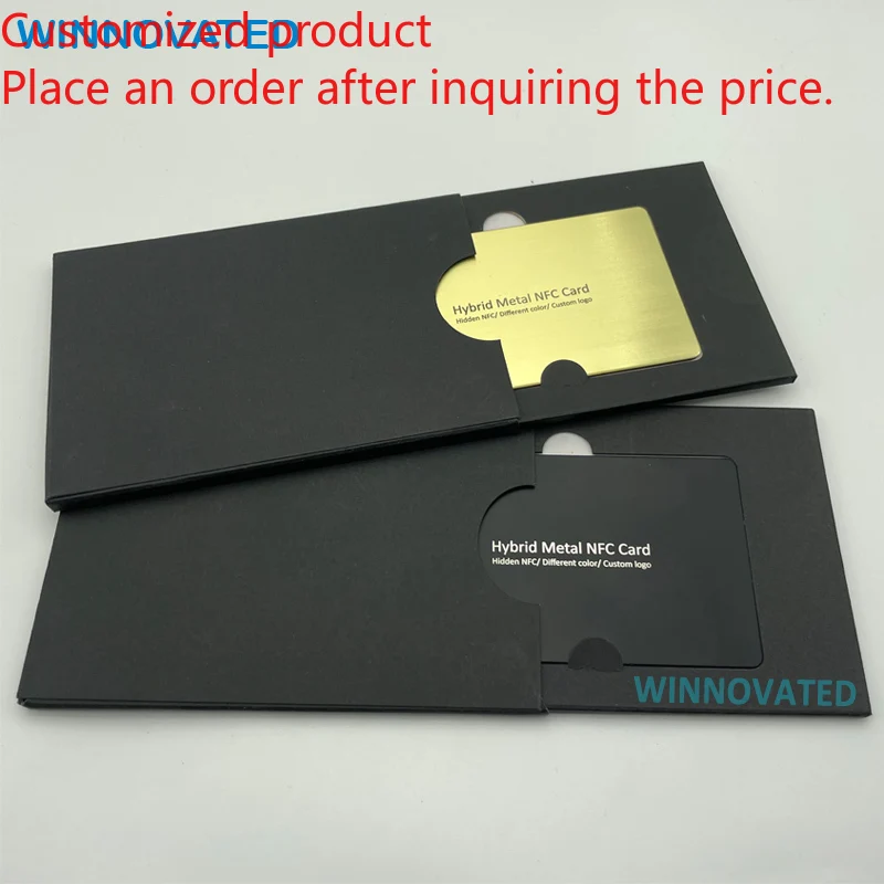 Customized product Original Factory Competitive Price Custom Design Printing Hybrid NFC Metal Cards