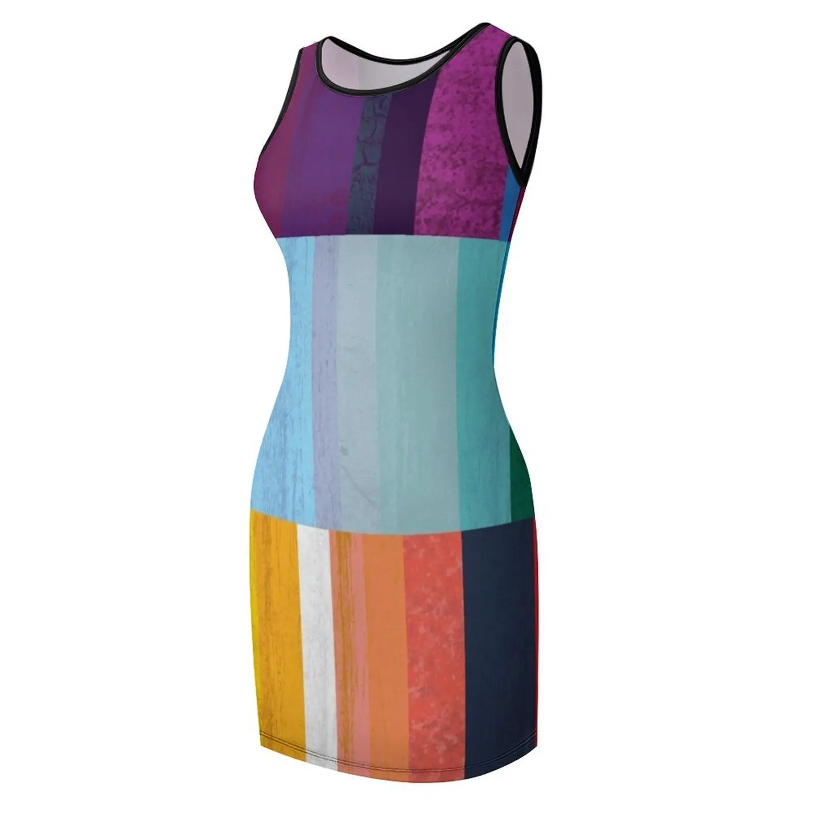 Robe d'été à rayures sans manches, robes de soirée pour femmes, robes de bal de luxe pour femmes, 2025