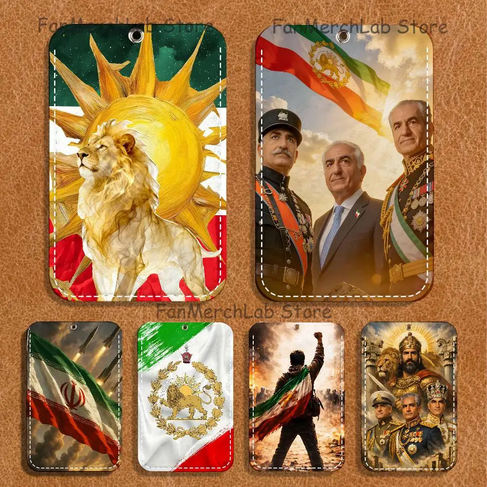 

Historic I-Iran Persian Holder Keychain For Bank Business Work Card Holder Student Card Protective Case Bus Card